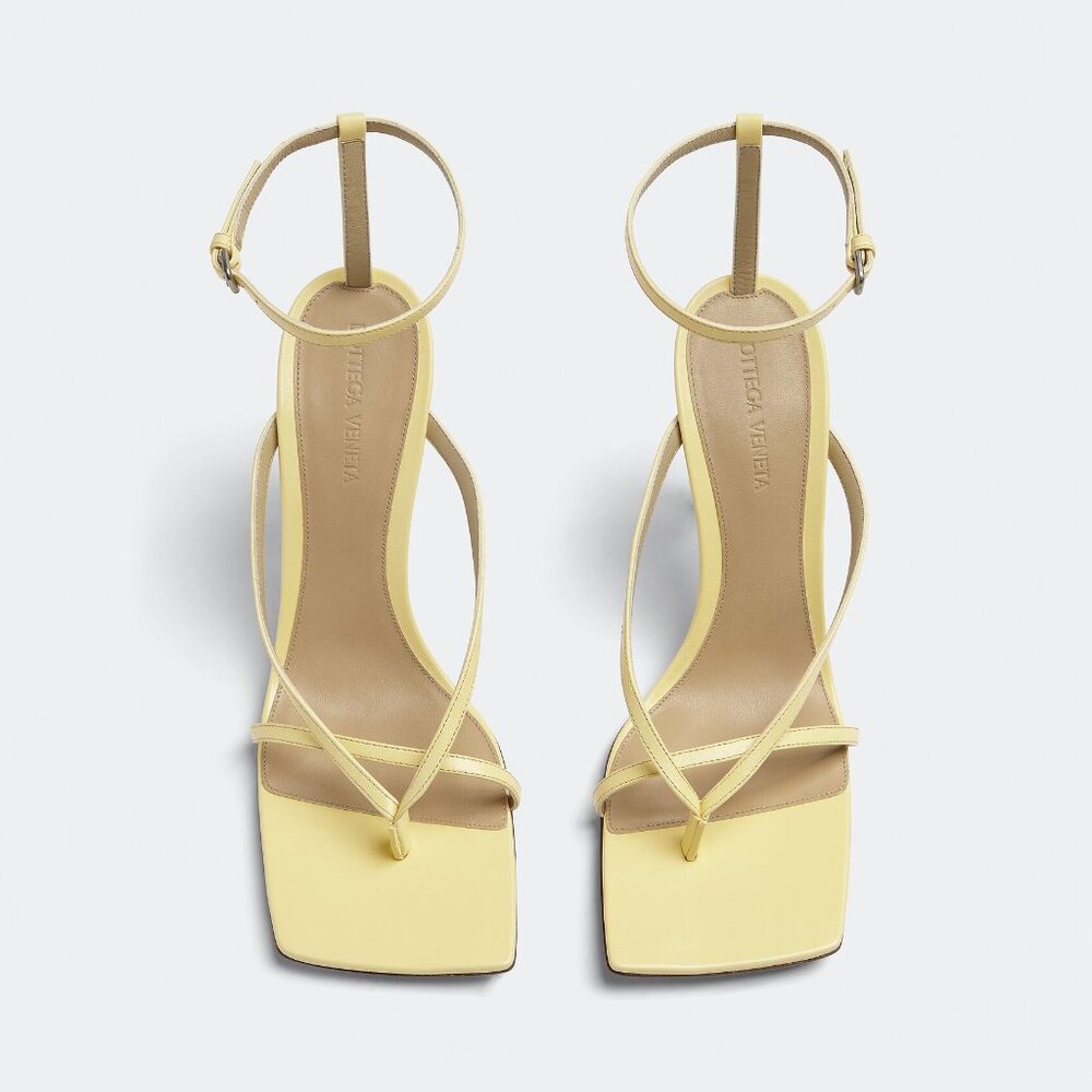 Bottega Stretch Sandals in Lemonade (Like New)